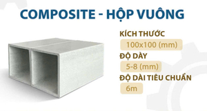 Hộp Nhựa Composite 100x100x8ly